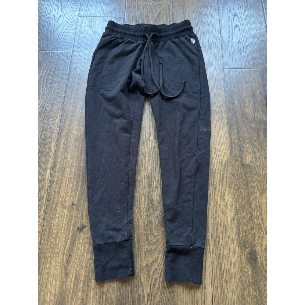 FP Movement Free People Black Joggers Slim Fit Drawstring Sweatpants Small